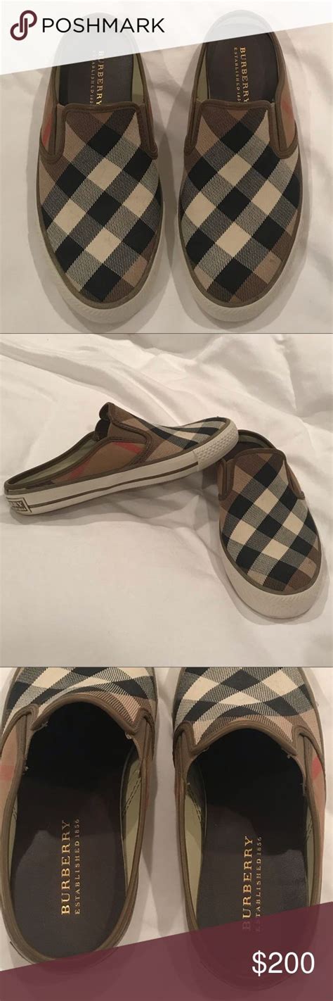 burberry slippers for women|Burberry slip on slides.